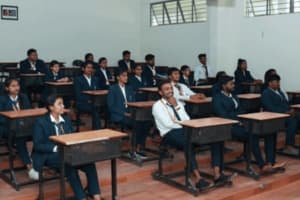 Students studying