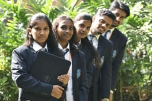 Students studying